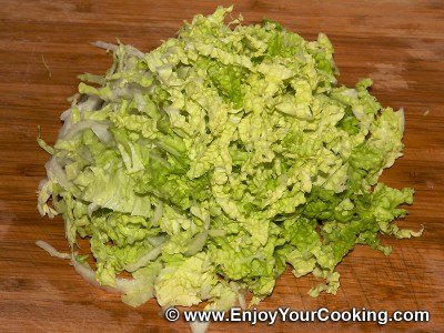 Napa Slaw with Eggs (Cabbage Salad) Recipe: Step 2