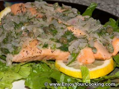 Salmon under Capers and Dill Sauce Recipe: Step 17