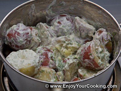 Boiled Potato with Sour Cream and Garlic Recipe: Step 7