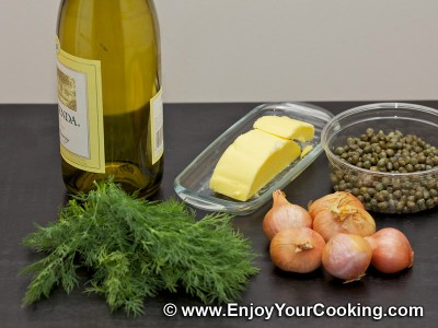 Wine, Butter and Capers Sauce for Fish Photo: Step 1