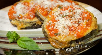 Parmesan Eggplants with Tomato Basil Sauce