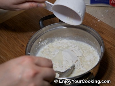 Dumpling Dough with Milk and Egg: Step 4