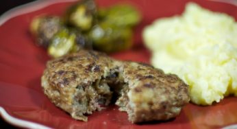 Minced Cutlets Stuffed with Mushrooms