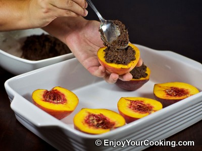Baked Peaches with Chocolate and Ginger Stuffing Recipe: Step 10