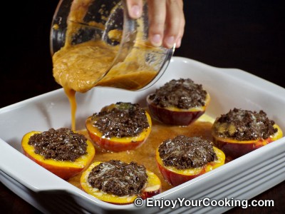 Baked Peaches with Chocolate and Ginger Stuffing Recipe: Step 13