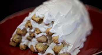 “Firewood on Snow” Cake