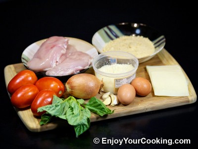 Parmesan Chicken with Tomato Basil Sauce Recipe: Step 1