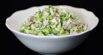 Fresh Broccoli Salad with Raisins and Sunflower Seeds