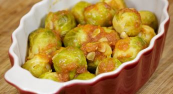 Brussels Sprouts in Tomato and Soy Sauce