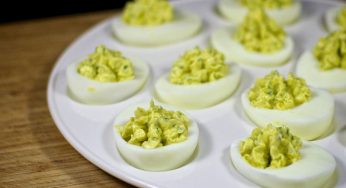 Deviled Eggs with Blue Cheese