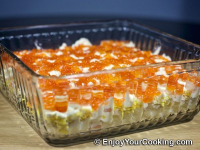Shrimp, Egg and Potato Layered Salad Recipe: Step 17