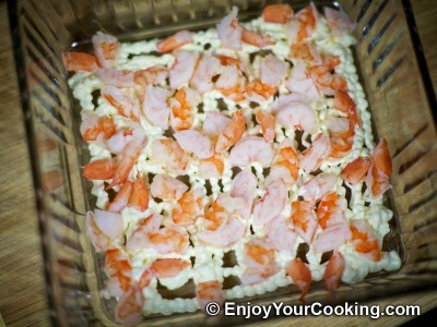 Shrimp, Egg and Potato Layered Salad Recipe: Step 7