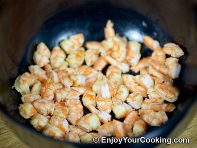 Shrimps, Mushroom and Rice Salad  Recipe: Step 4