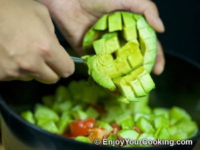 Raw Vegetable Salad with Feta Recipe: Step 5