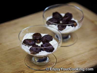 Pecan Stuffed Prunes with Whipped Cream: Step 7