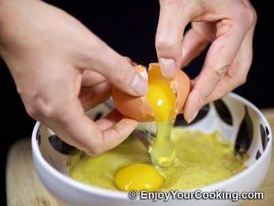 Recipe for Fried Meat with Mustard and Eggs: Step 5