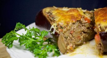 Meat Stuffed Eggplants