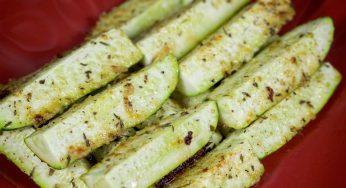 Zucchini “Fries” with Parmesan and Spices