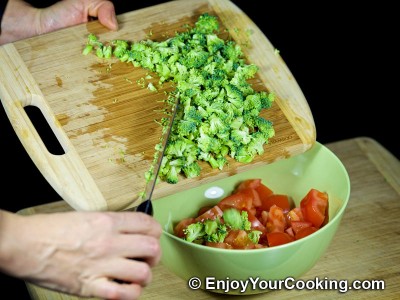 Raw Broccoli and Tomato Salad: Step 3