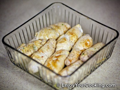 Baked Chicken Rolls with Cheese and Butter: Step 7