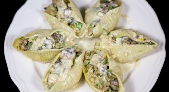 Mushroom and Chicken Stuffed Pasta