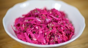 Raw Beets and Cabbage Salad