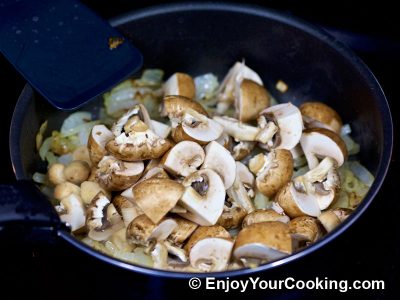Mushrooms and Peas: Step 4