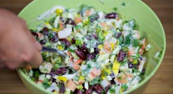 Red Beans and Crab Stick Salad