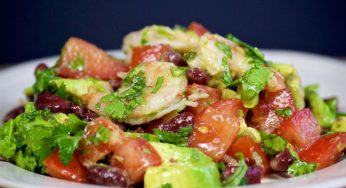 Cilantro Lime Shrimps Salad