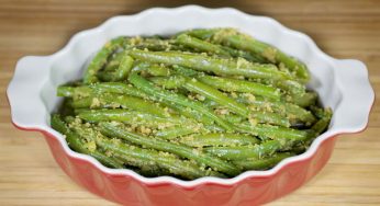 Green Beans Fried with Breadcrumbs and Garlic