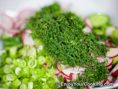 Radish and Cucumber Salad: Step 6