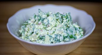 Fresh Cheese Salad with Ramps