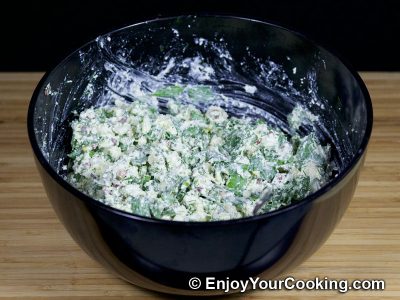 Fresh Cheese Salad with Ramps: Step 8