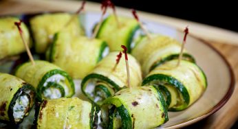 Zucchini Rolls with Cream Cheese